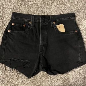Levi’s 501 Black Denim Shorts